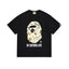 BAPE Chain Pattern Ape Head Graphic T-Shirt Black