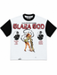 GLAZA GOD La Santa -Distressed Acid Wash Oversized Tee