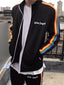 Palm Angels Rainbow Stripe Zip Up Track Jacket - Black