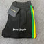 Palm Angels Black Color Block Stripe Track Pants Unisex