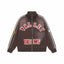 Vale Forever Valley Dreams Chenille Patch Lettering Vintage Wash Track Jacket brown