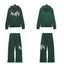 Palm Angels AMIRI Dark Green Logo Hoodie Tracksuit 2Pcs