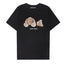 Palm Angel Black Leopard Bear Graphic Tee