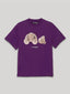 Palm Angel Dark Purple Broken Bear Graphic Tee