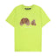 Palm Angel Lime Green Leopard Bear T-shirt