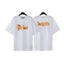 Palm Angels White Flame Letter Print Tee