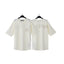Palm Angels Cream Small Logo Front & Back Tee