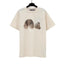 Palm Angel Cream Broken Bear Print Tee