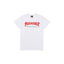 Thrasher Stylized Red‑Font Logo White Basic Casual Short‑Sleeve T‑Shirt