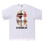 BAPE A Bathing Ape Check by Bathing Tee White Black