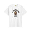 Bape College White Brown Tee