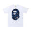 BAPE Color Camo Big Ape Head Tee 'White/Navy'
