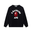 BAPE Red Camo Ape Head Crewneck Sweatshirt
