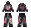Vale Forever Vintage Eagle & Heart "14" Zip-Up Hoodie & Sweatpants Set - Black