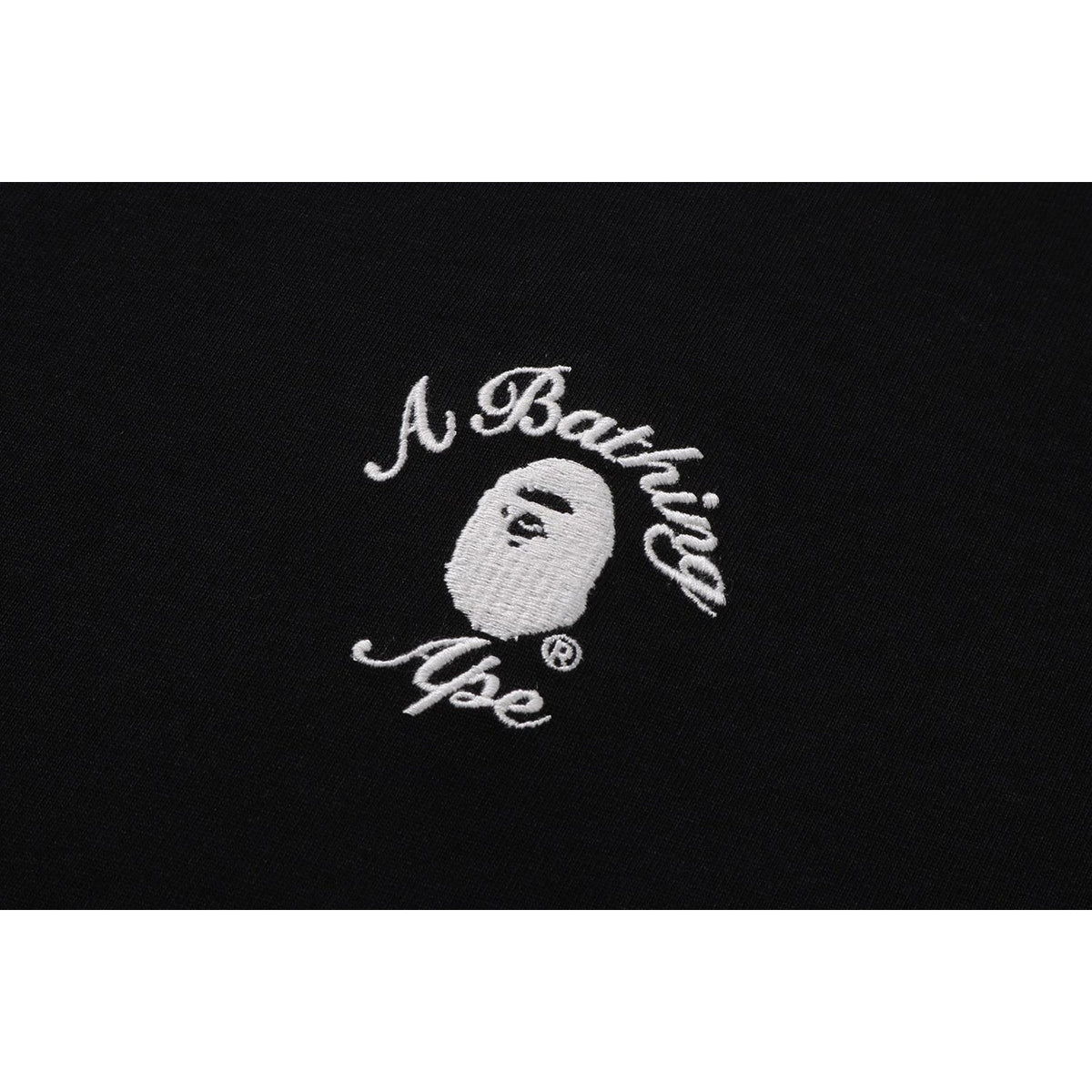 BAPE MENS ONE POINT APE HEAD COLLEGE RELAXED FIT T-SHIRT