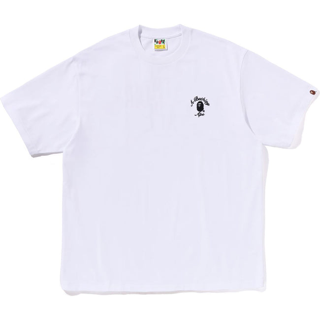 BAPE MENS ONE POINT APE HEAD COLLEGE RELAXED FIT T-SHIRT Hover Image