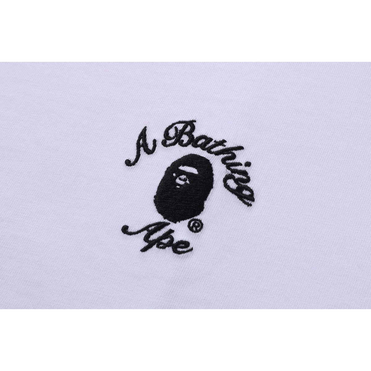 BAPE MENS ONE POINT APE HEAD COLLEGE RELAXED FIT T-SHIRT