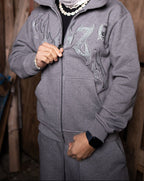 GLAZA GOD Sweatshirt Sets -GRAY