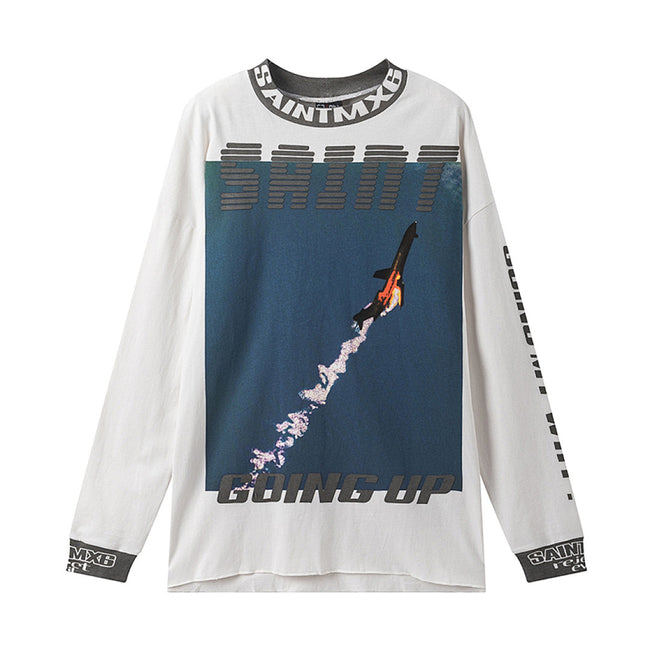 Saint Michael High-Collar Lightning & Arch Logo Sweatshirt Main Image