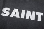 Saint Michael Minimalist Block Logo Long Sleeve Sweatshirt