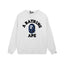 BAPE Blue Camo Ape Head Crewneck Sweatshirt White