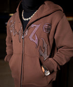 GLAZA GOD Sweatshirt Sets -BROWN
