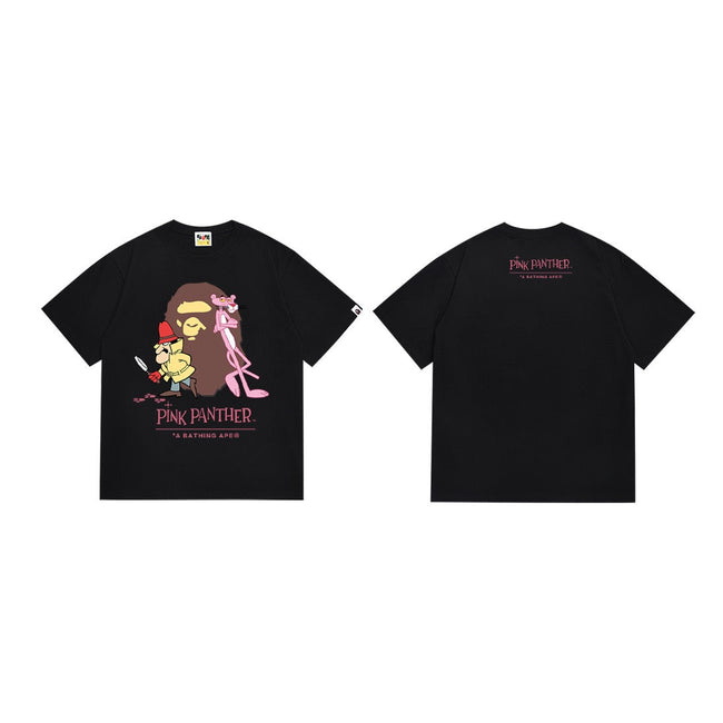 BAPE x Pink Panther Black Graphic T-Shirt Hover Image