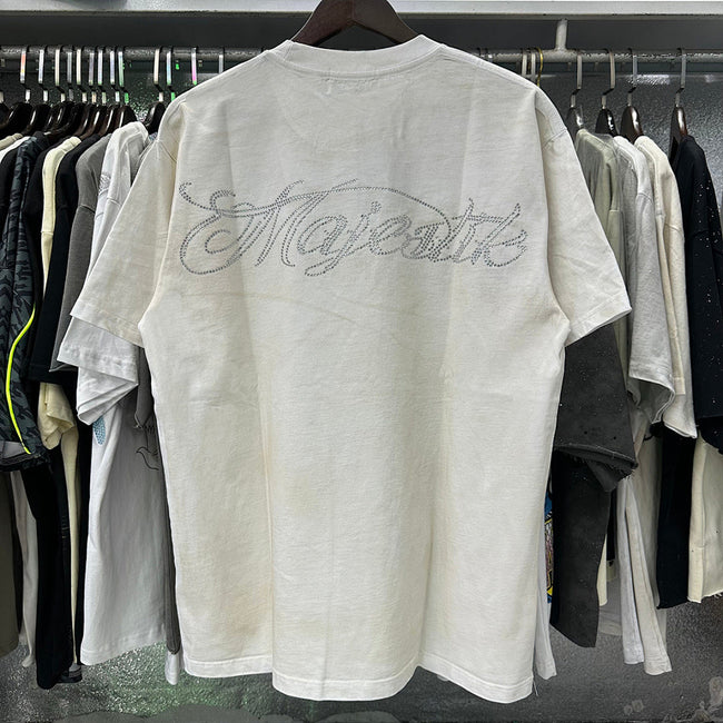 Majestik “Pro Boxing” Skeleton Rhinestone Vintage Tee Main Image