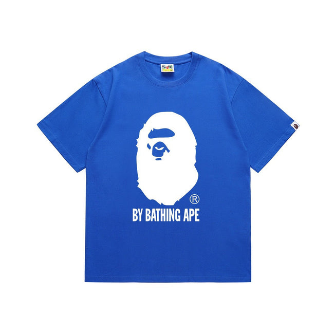 BAPE Ape Head Logo Graphic T-Shirt Blue Hover Image