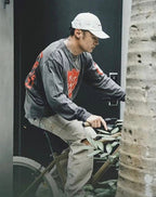 Saint Michael Emblem Patch & Slogan Back Print Sweatshirt