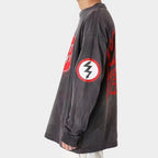 Saint Michael Emblem Patch & Slogan Back Print Sweatshirt