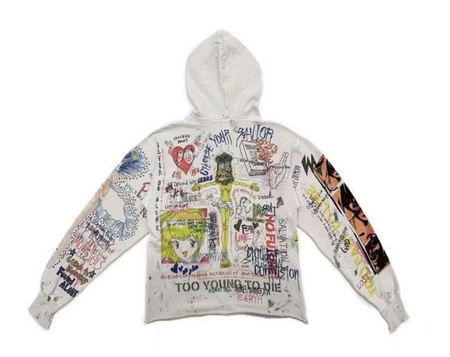 Saint Michael ST903 All-Over Graphic Collage Hoodie Main Image