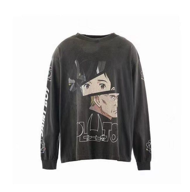 Saint Michael Character Artwork & Text Graphic Sweatshirt Hover Image