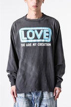 Saint Michael Love Patchwork Graphic Sweatshirt