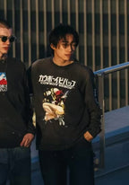 Saint Michael Multi-Patch Artwork Vintage Sweatshirt