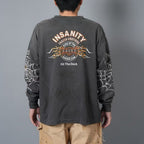 Saint Michael Graphic Emblem & Sleeve Print Sweatshirt