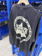 Saint Michael Distressed KLF Block Typography Sweatshirt