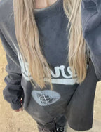 Saint Michael Cursive Script & Back Monogram Sweatshirt
