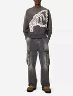 Saint Michael ST1013 Skeleton Hand Graphic Sweatshirt