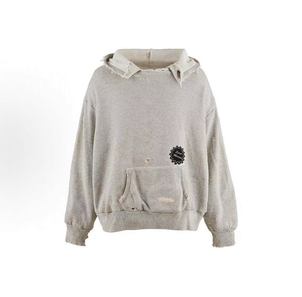 Saint Michael ST920 Distressed Patch Hoodie