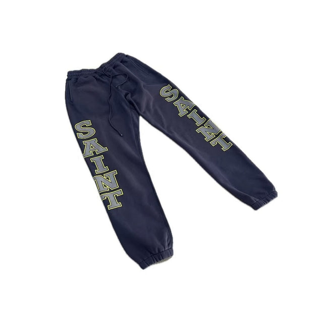 Saint Michael KST1033 Dual Leg Block Letter Sweatpants Main Image
