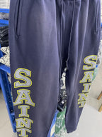 Saint Michael KST1033 Dual Leg Block Letter Sweatpants