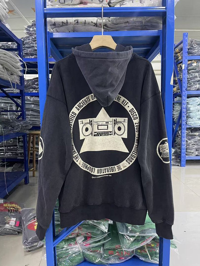 Saint Michael ST1025 Appliqué Text Hoodie Main Image