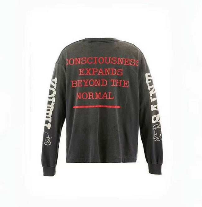 Saint Michael Photo Print & Slogan Typography Sweatshirt Main Image