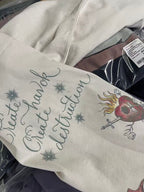Saint Michael Multi-Illustration Sleeve & Back Print Sweatshirt