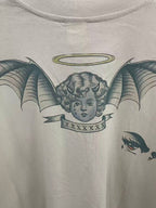 Saint Michael Multi-Illustration Sleeve & Back Print Sweatshirt
