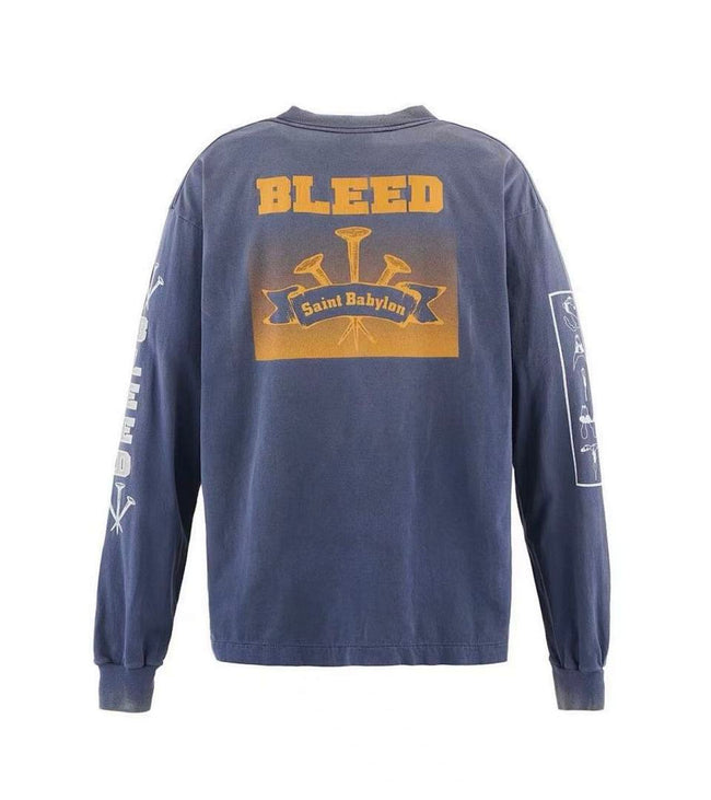 Saint Michael Sleeve Print & Back Emblem Vintage Sweatshirt Main Image