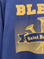 Saint Michael Sleeve Print & Back Emblem Vintage Sweatshirt
