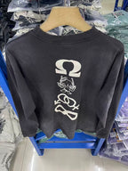Saint Michael Sword Graphic & Text Long Sleeve Sweatshirt