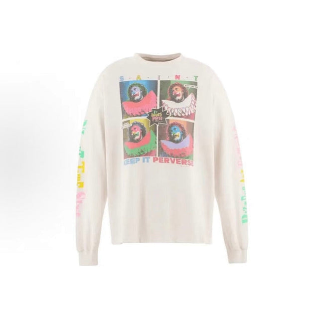 Saint Michael Pop-Art Collage Printed Sweatshirt Hover Image